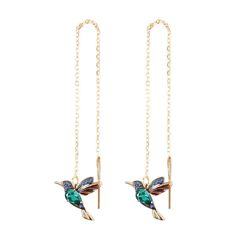 Luxury Women’s Zircon Crystal Pearl Butterfly Tassel Earrings - Smarsty