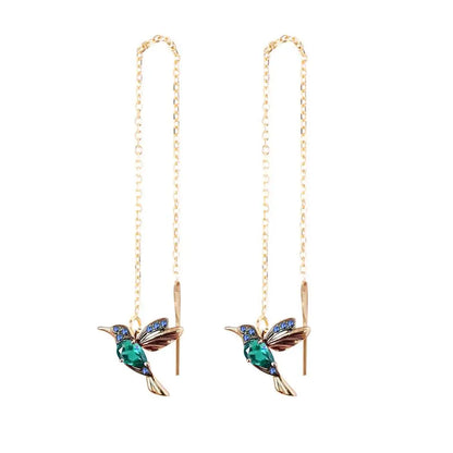 Luxury Women’s Zircon Crystal Pearl Butterfly Tassel Earrings - Smarsty