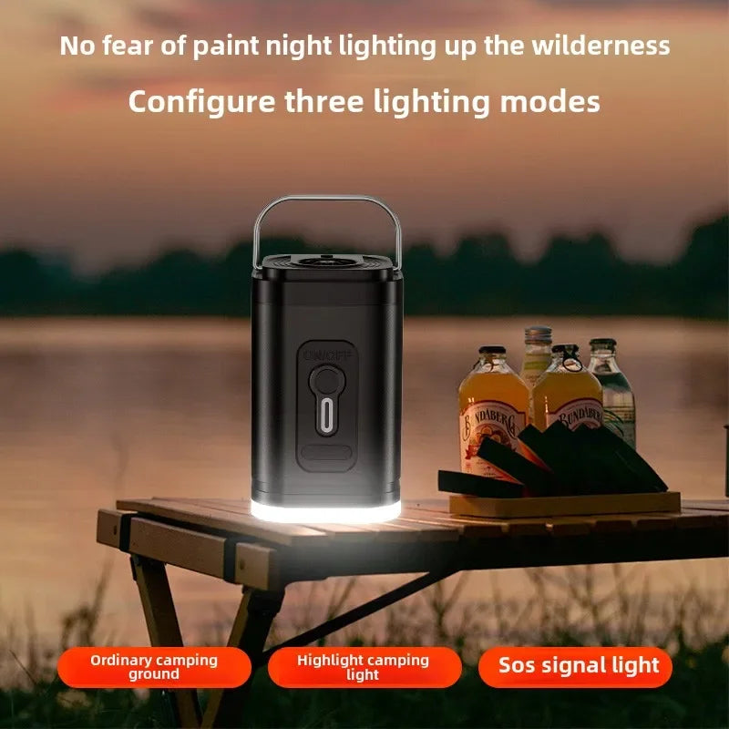 Cordless Electric Air Pump With Lights For Camping - Smarsty