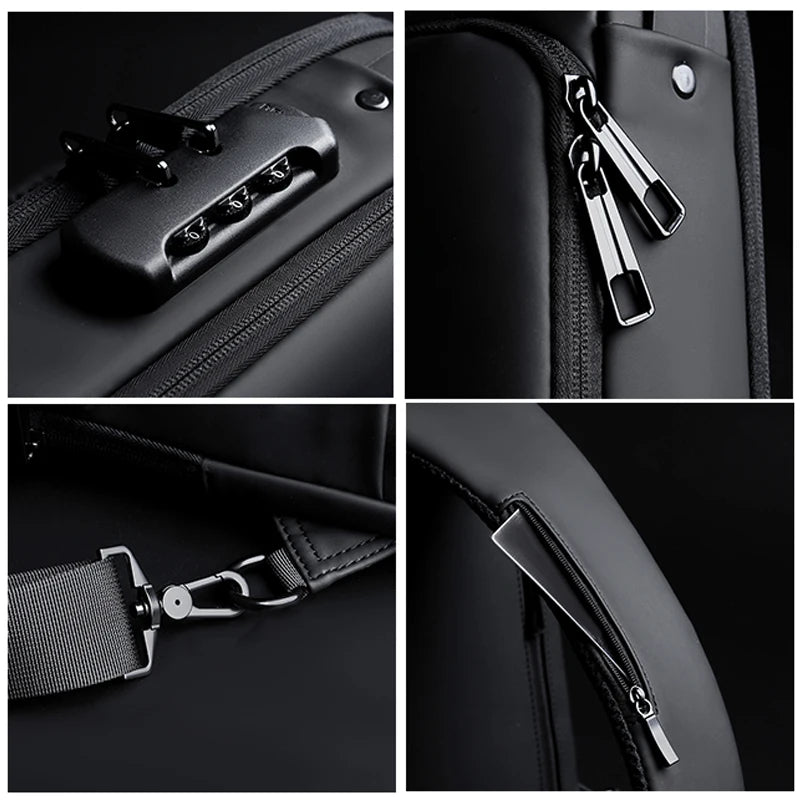 Anti Theft Chest Bag USB Charge Crossbody Sling Pack - Smarsty