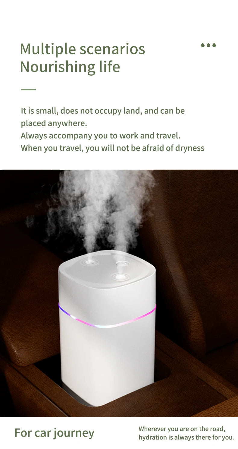 USB Essential Oil Humidifier with Double Spray Mist - Smarsty