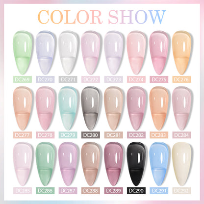 Mtssii 7ml Jelly Gel Polish Translucent Pink Shine - Smarsty