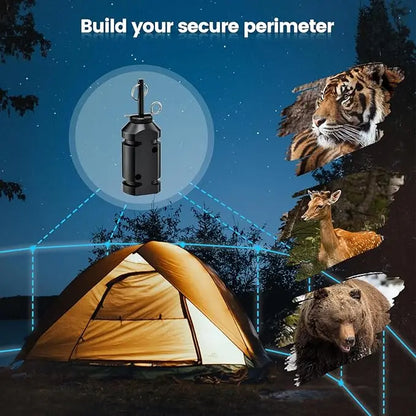 Camp Security Perimeter Trip Wire Alarm, Camping Safety Alarm, Anti-Intruder Early Warning System, Made of 6061 Aluminum