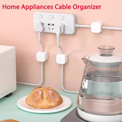Magnetic Cable Clip Cable Holder Adhesive Wire Keeper Cord Cable Organizer for Home Office Under Desk Management - Smarsty