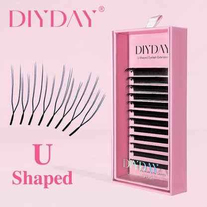 DIYDAY U Shaped YY Lashes Ultra Soft Natural Look - Smarsty