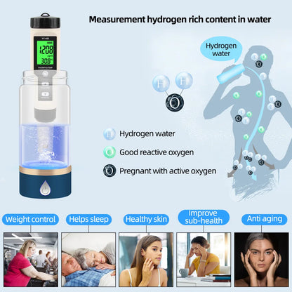Yieryi Hydrogen Water Tester Monitor with PH ORP Temp Features - Smarsty