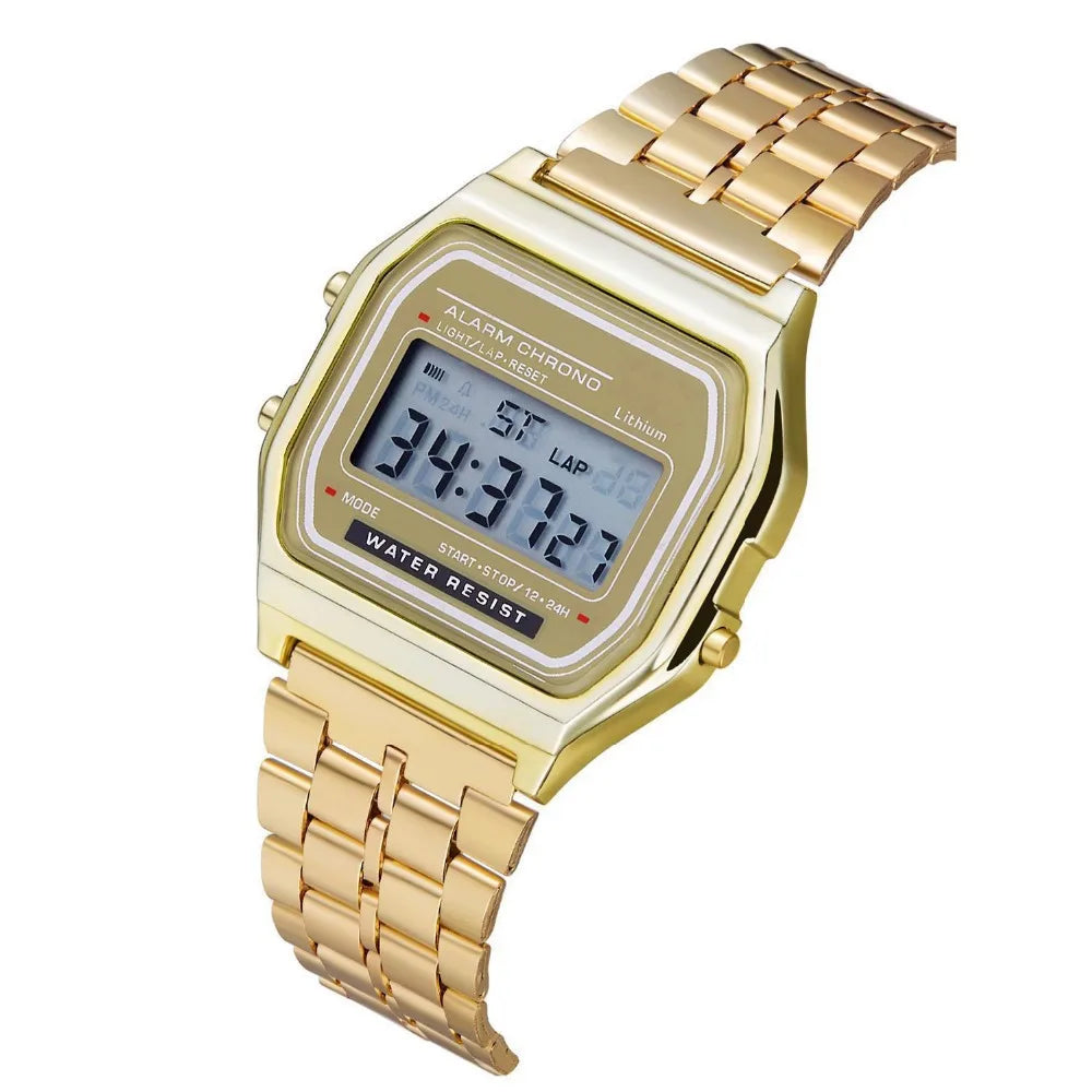 Ultra-Thin Steel Strip LED Watch with Stylish Design - Smarsty