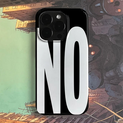 Personalized Art Letters Phone Case Black White For IPhone - Smarsty