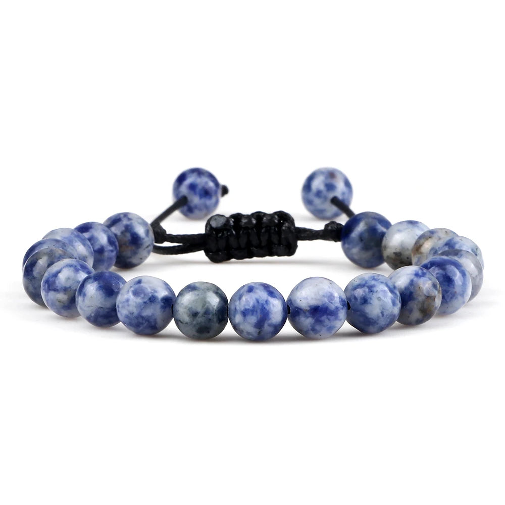 Adjustable 8mm Tiger Eye Beads Bracelet for Yoga Healing - Smarsty