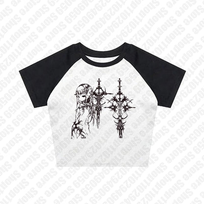 Y2k Style Aesthetic Sweet Sexy Tank Tops Women Sleeveless Casual Cartoon Print Tanks Harajuku All Match Cropped Grunge Emo Girls