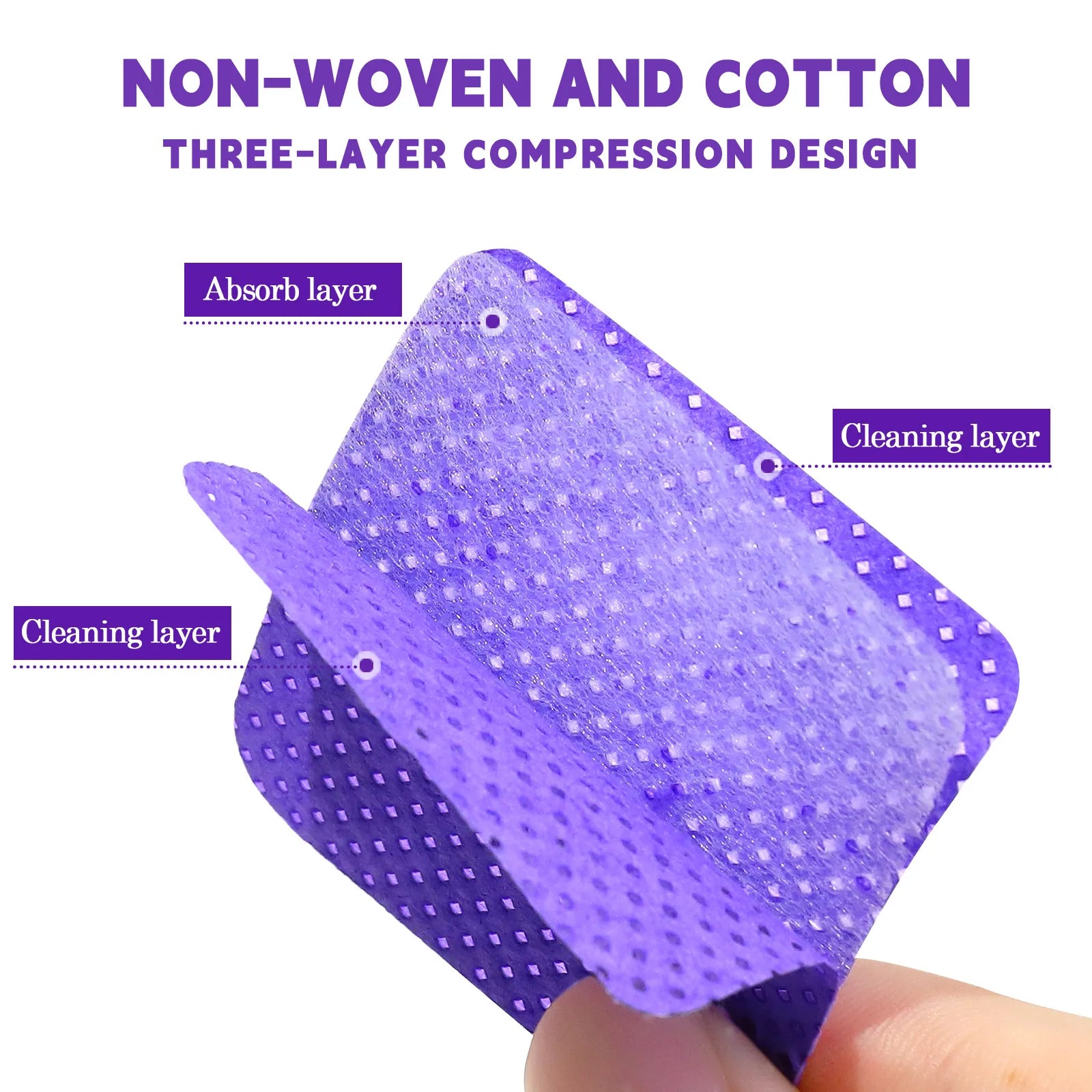 Lint Free Nail Polish Remover Wipes for Easy Cleaning - Smarsty