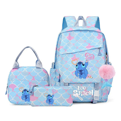 Lilo Stitch Kids Backpack Set 3 Piece Kawaii School Bags - Smarsty