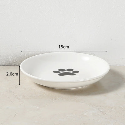 Ceramic Cat Food Bowl with Whisker-Friendly Design - Smarsty