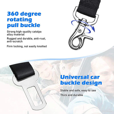 Adjustable Pet Car Seat Belt Leash for Dog Safety - Smarsty