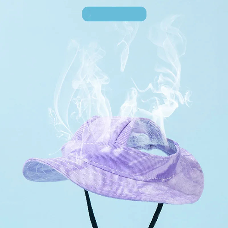 Cotton Cat Sun Hat With Ear Holes For Pets - Smarsty