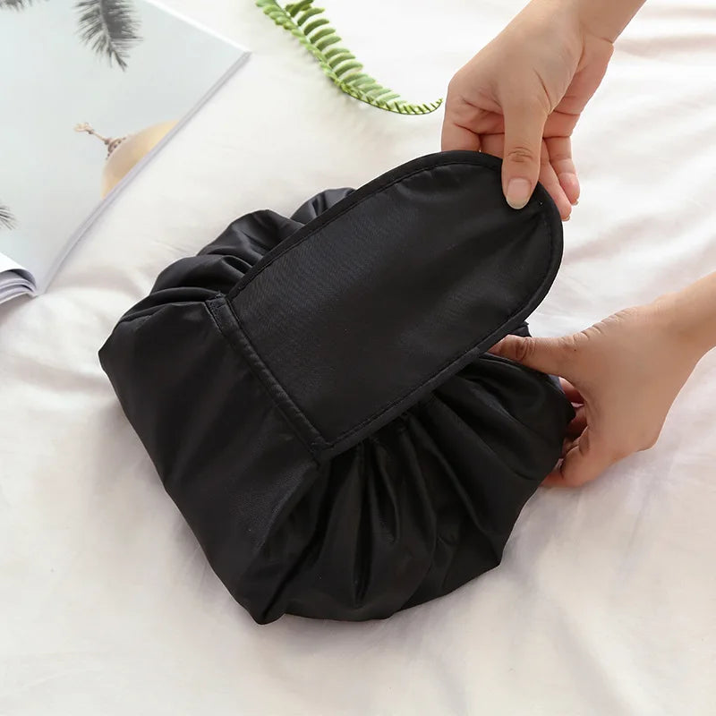 Women Drawstring Cosmetic Bag Travel Storage Makeup Bag Organizer Female Make Up Pouch Portable Waterproof Toiletry Beauty Case - Smarsty