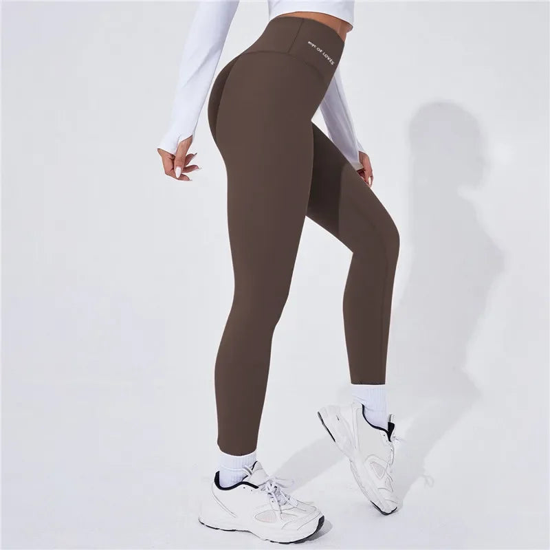 High Waist Yoga Warm Leggins Sports Tights Thermal Woman Running Pants Sexy Butt Lifting Leggings Push Up Panties Gym Fitness - Smarsty