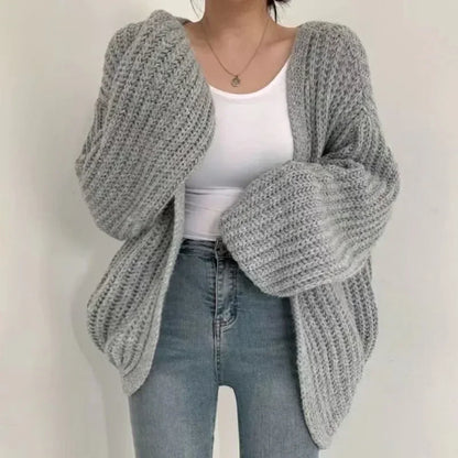 New 2024 Chic Korean Fashion Short Cardigans Knitted Poncho Women Summer Elegant Vintage Minimalist Lady Tops - Smarsty