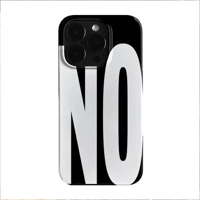 Personalized Art Letters Phone Case Black White For IPhone - Smarsty