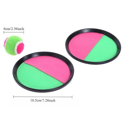 1Set Kids Sucker Sticky Ball Toy Outdoor Sports Catch Ball Game Set Throw And Catch Parent-Child Interactive Outdoor Toys by Smarsty