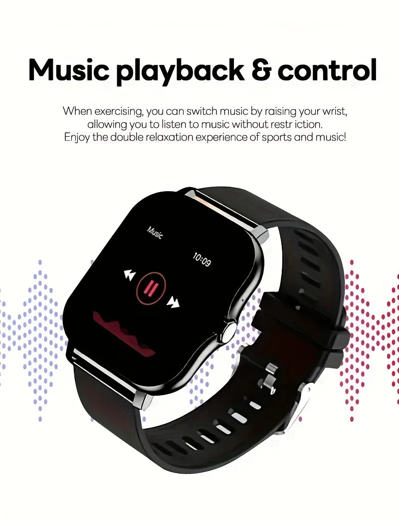 Bluetooth Smart Watch with Touch Call and Fitness Tracker - Smarsty