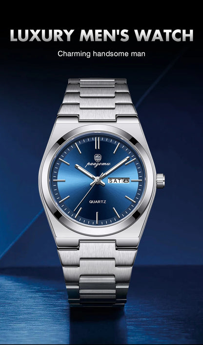 Luxury Waterproof Quartz Men's Watch with Luminous Features - Smarsty