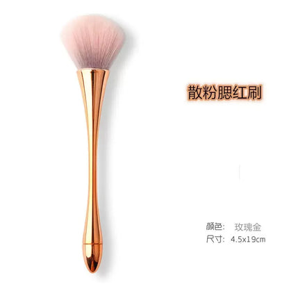 Big Size Soft Fluffy Glitter Powder Brush for Manicure - Smarsty