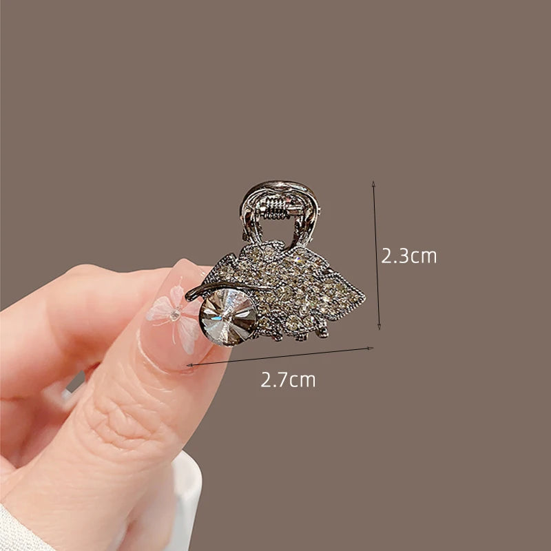 Korean Alloy Rhinestone Hair Claw For Women Elegant - Smarsty