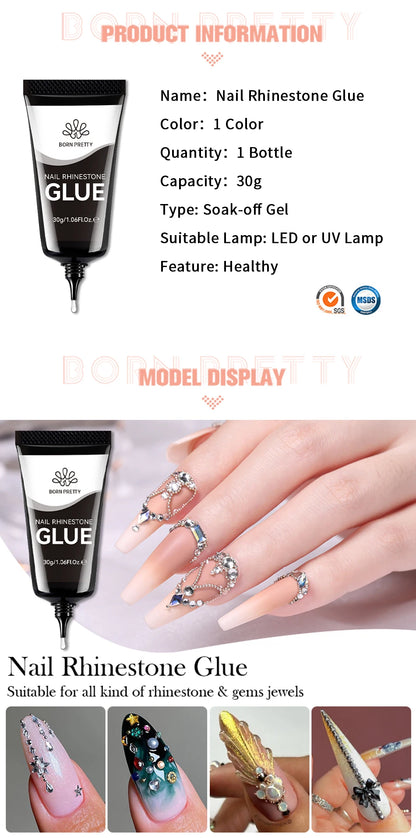 Born Pretty Nail Rhinestone Glue for 3D Nail Art - Smarsty