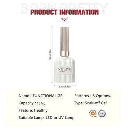Clear Building Nail Gel Base Coat for Stronger Extensions - Smarsty