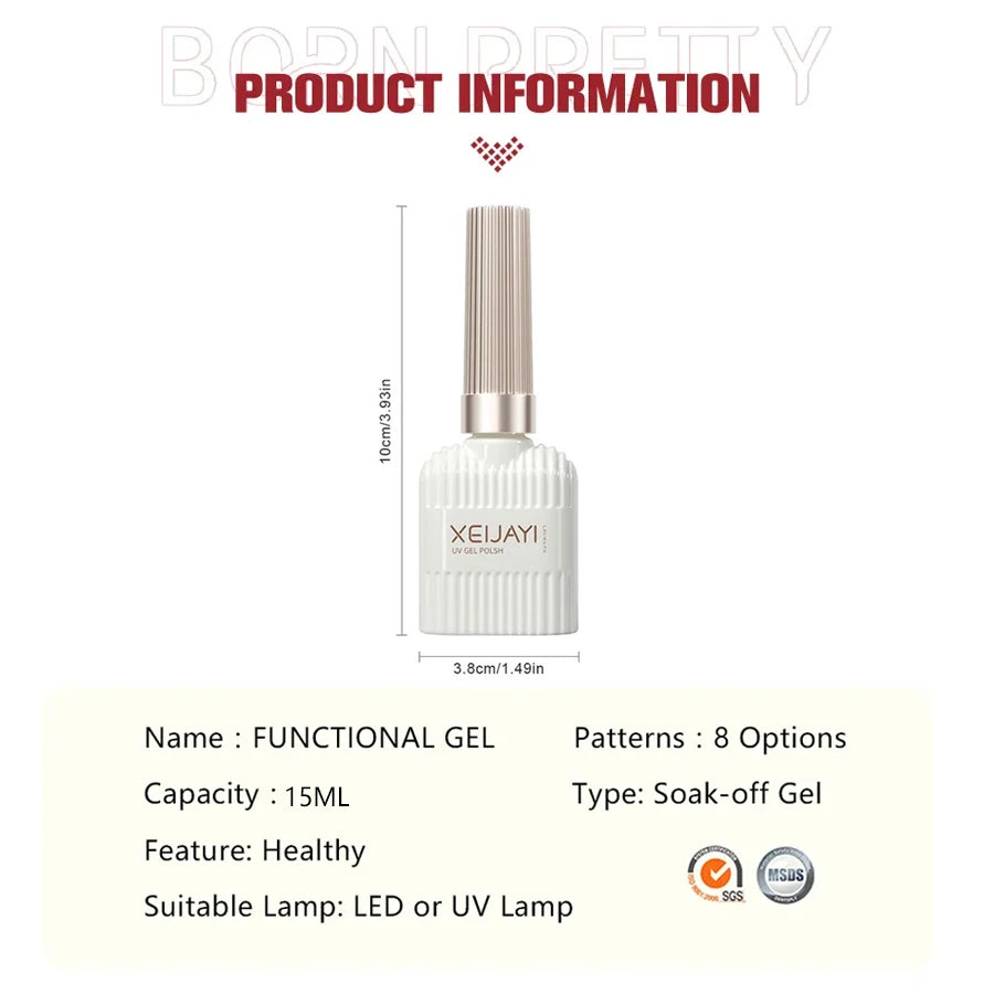 Clear Building Nail Gel Base Coat for Stronger Extensions - Smarsty