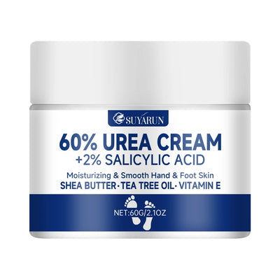 SUYARUN 60% Urea Foot Cream for Cracked Heels & Dry Skin - Intensive Moisturizing Treatment, Callus Remover, Diabetic Foot Care. - Smarsty