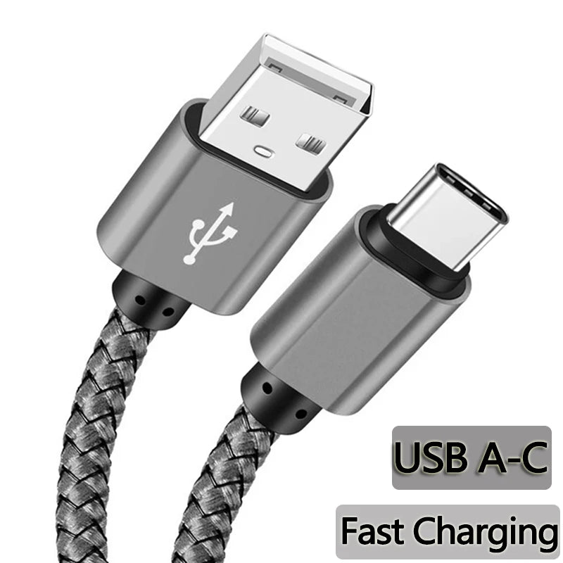 Nylon Fast Charging USB A to Type C Cable - Smarsty