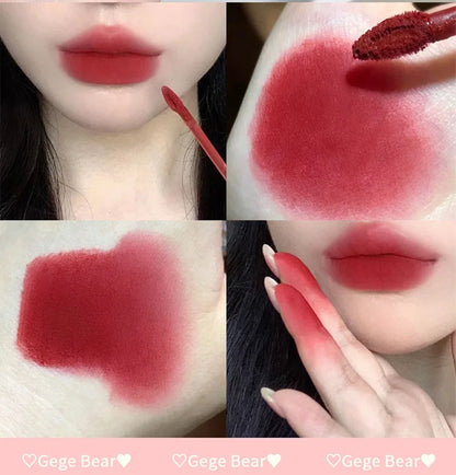 Gege Bear Rabbit Matte Velvet Lip Glaze Long Lasting Moisture - Smarsty