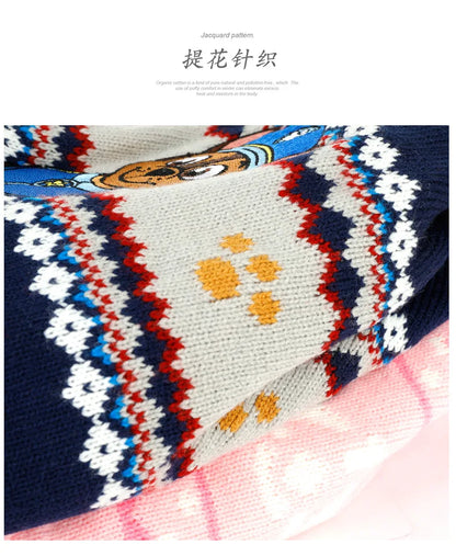 Kids Cartoon Winter Hat Scarf Set With Gloves Warmth - Smarsty