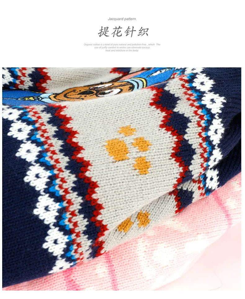 Kids Cartoon Winter Hat Scarf Set With Gloves Warmth - Smarsty