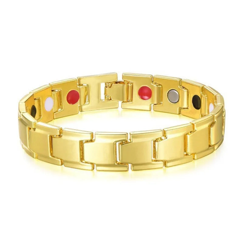Men's Magnetic Bracelet Adjustable Zinc Alloy Energy Therapy - Smarsty