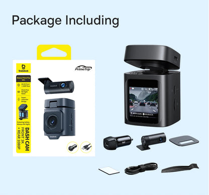 Front And Rear Dash Cam With GPS Galileo 24H Parking - Smarsty