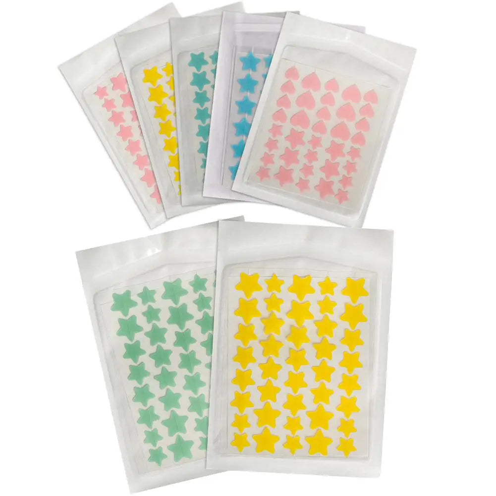 Colorful Star Heart Shaped Acne Pimple Patches - Smarsty