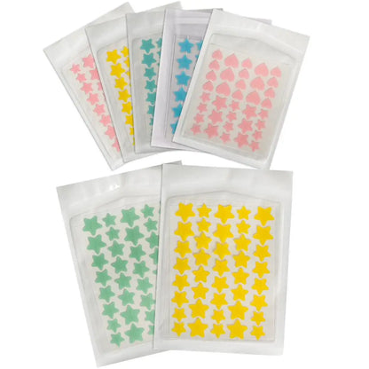 Colorful Star Heart Shaped Acne Pimple Patches - Smarsty