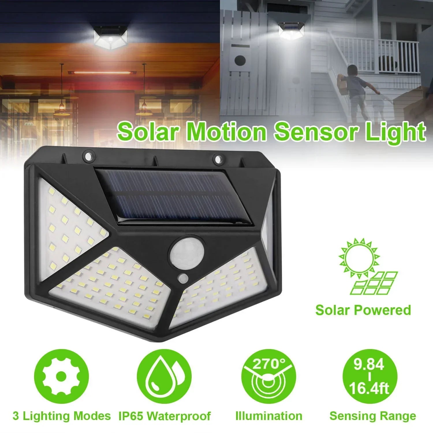 Multifunctional Solar LED Garden Light with Motion Sensor - Smarsty