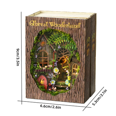 Wooden Miniature Doll House 3D Puzzle Assembly Building Model Kit Small Room Toys Home With Furniture Lighting Wooden Craft Gift by Smarsty