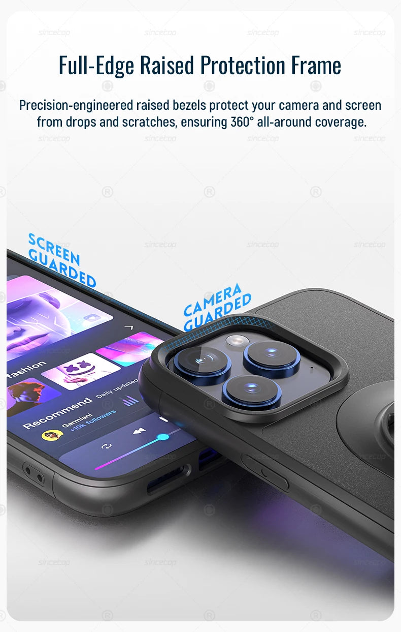 Smarsty iPhone Shockproof Case With Quad Style Bike Mount Locking -