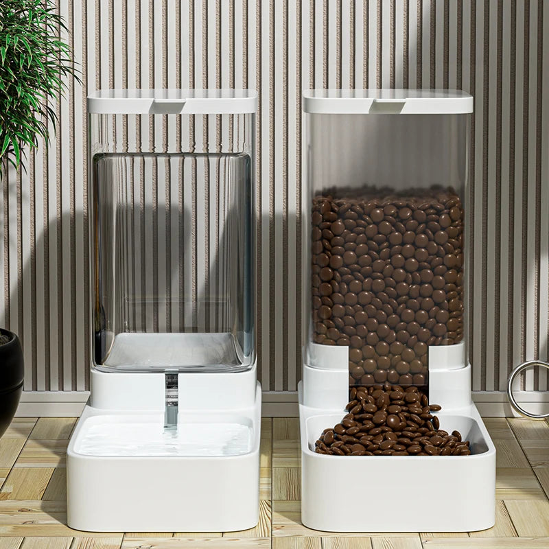 Automatic Pet Feeder and Water Bowl for Dogs and Cats - Smarsty