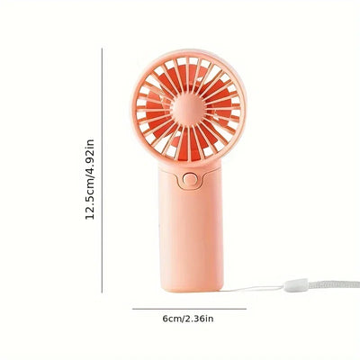 2025 Cute Mini Fan Portable Handheld Fan Lightweight Handy Fan Pocket Size Low Noise Small Electric Fan Student Gift Outdoor Fan - Smarsty