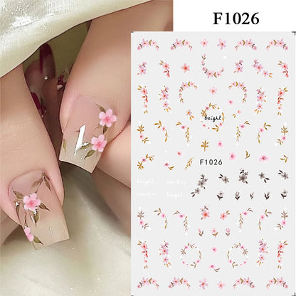 3D Colorful Marble Nail Stickers for DIY Art - Smarsty