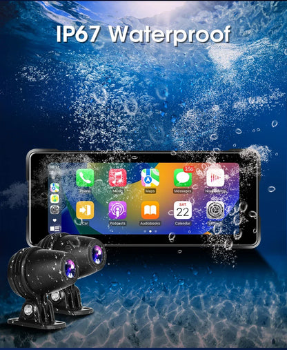 7 Inch Motorcycle GPS Navigation With Wireless CarPlay IP67 - Smarsty