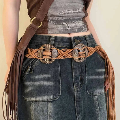 Bohemian Butterfly Tassel Waist Chain Adjustable Belt - Smarsty