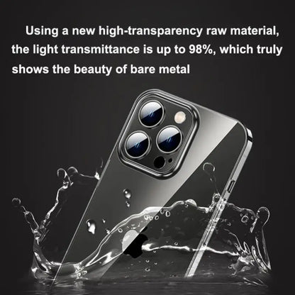 Ultra Thin PC Hard Crystal Clear Case For iPhone 17 16 15 14 Plus 13 12 11 Pro Max XR Glossy Transparent Camera Protection Cover