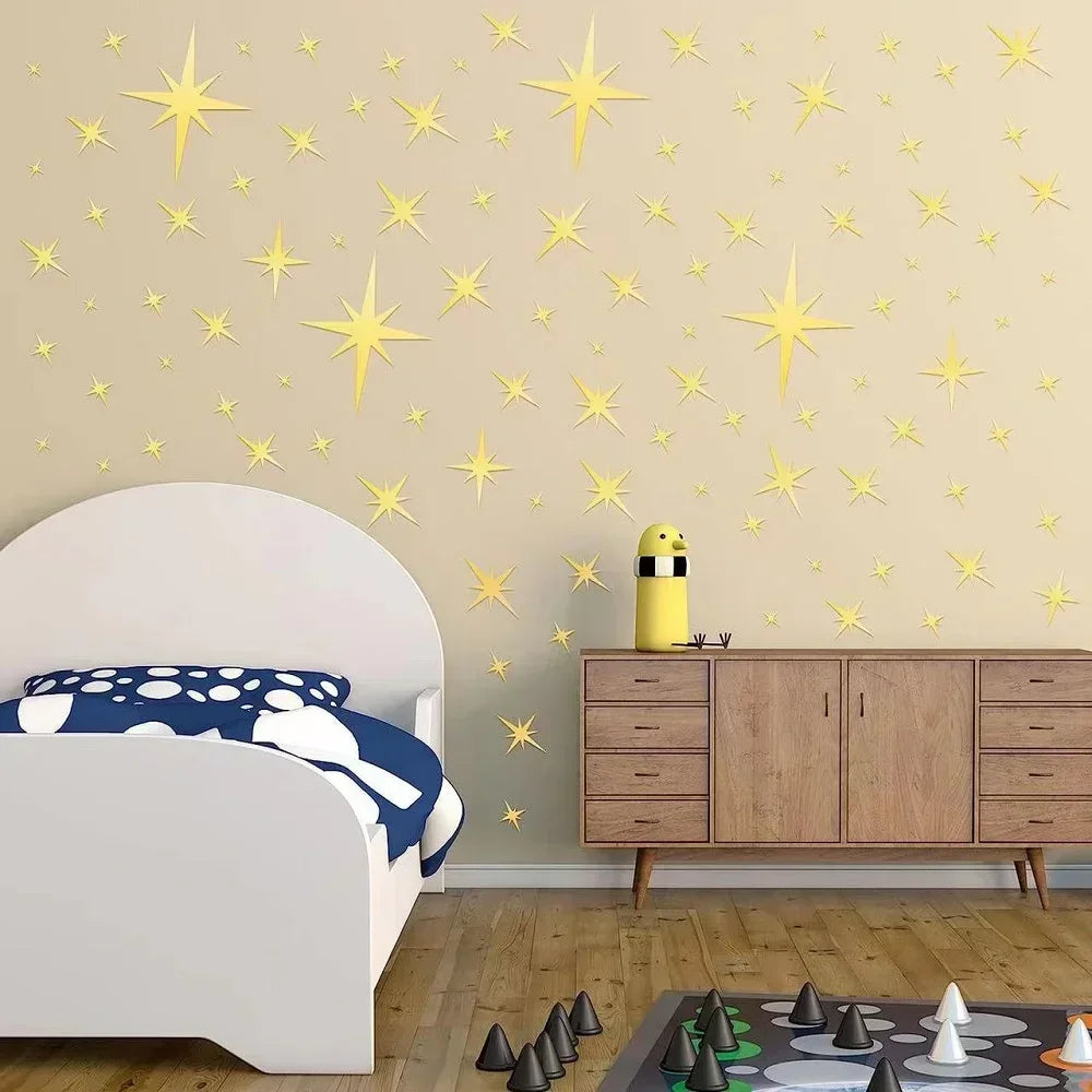 Star Mirror Wall Stickers for Stunning Home Decor - Smarsty